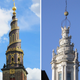 Church of Our Saviour in Copenhagen and Sant’Ivo alla Sapienza in Rome